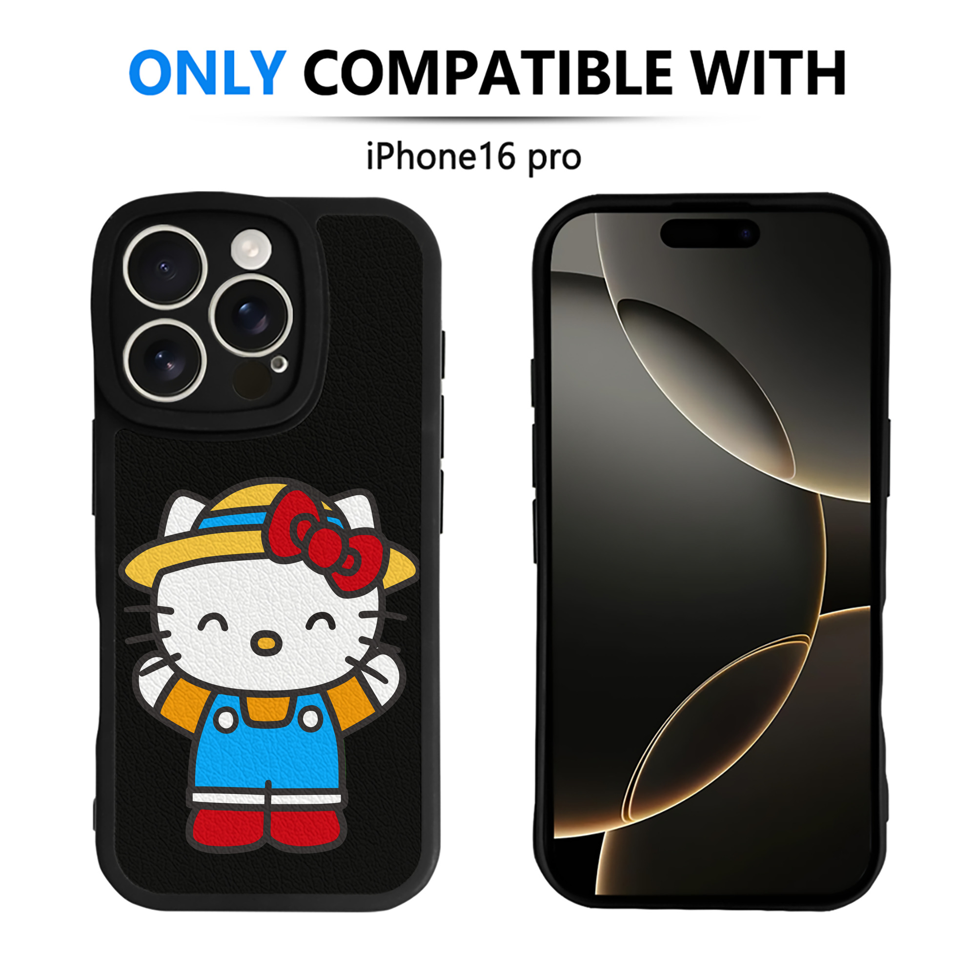 （画像用） Hello Kitty ハローキティ 【iPhone 16シリーズ対応】シリコンスマホケース（レザー調） 材質：シリコン